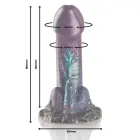 EPIC Cybersilicock Basilisk Double Scaly Model Small dildo – 18 cm (7″) – värviline — Foto 2