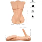 Realistixxx Deluxe Man torso masturbaator – nahavärv — Foto 11