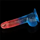 Dazzle Studs Realistic Dildo with Suction Cup – 19 cm (7.5″) – Multicolored — Photo 5