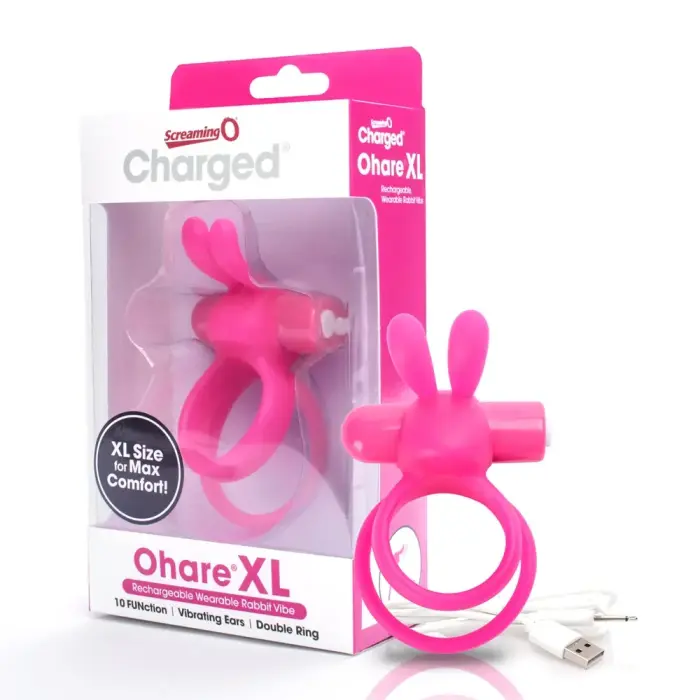 Screaming O Charged Ohare XL Vibrating Cock Ring – Pink