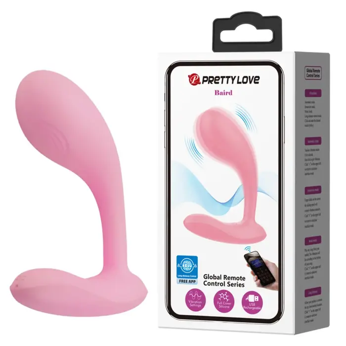 PRETTY LOVE Baird App Controlled G-Spot Vibrator – Pink