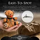 Gagged Teddy Bear BDSM keychain – burnt orange — Photo 4