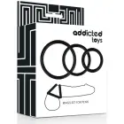 Addicted Toys Set of 3 Black Silicone Support Rings – S/M/L Sizes — Photo 3
