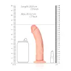 Curved Realistic Dildo with Suction Cup – 18 cm (7″) – Skin — Photo 5