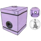 Secret Dome Bukkake BDSM krēsls – violets Foto 1