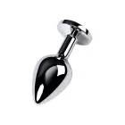 Sudraba anālais spraudnis ar dārgakmeni – Tirkīza – M – Blue Foto 3