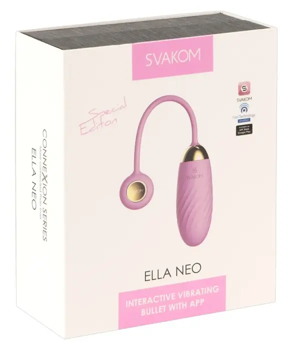 Ella Neo Интерактивная вибропуля – 21 cm (8.3″) – розовая