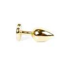 Jewellery Gold Heart Plug – 7 cm – Melns Foto 4