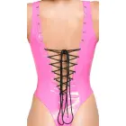 Black Level Vinyl Bodysuit – Pink – S Photo