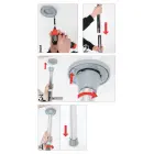 FFS Fantasy танцевальный шест Adjustable Fitness System – 222.5–283.5 cm – металл — Фото 5