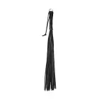 Kietas odinis botagas – 24 virvelės – juodas – 50 cm — Nuotrauka 1