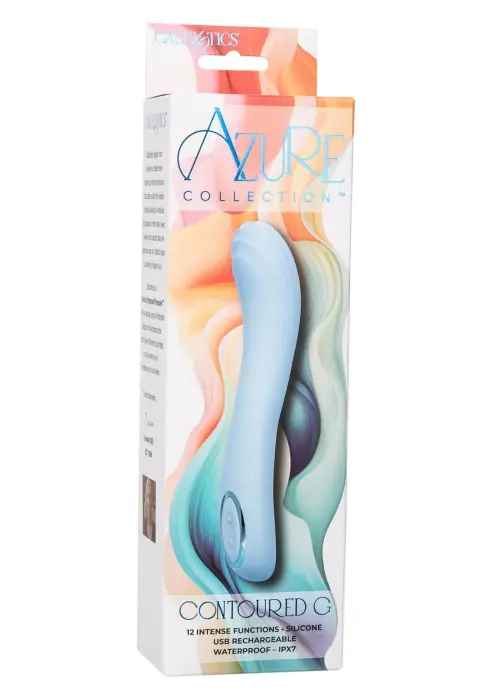 Azure Collection контурный вибратор для точки G – синий