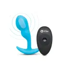 B-Vibe Prostate-Stimulating SnugPlug Anal Plug – S – Blue — Photo 1