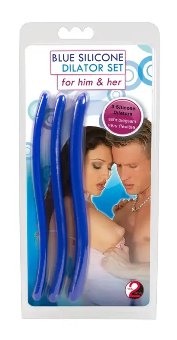 Silicone Urethral Dilator Set – Dark Blue