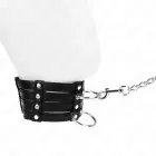 KINK reguleeritav kaelarihm kettrihmaga 65cm – elegantne kunstnahk – must — Foto 3