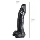 Dildorama 515 Line Realistic Dildo – 26.5 cm (10.5″) – Black — Photo 3