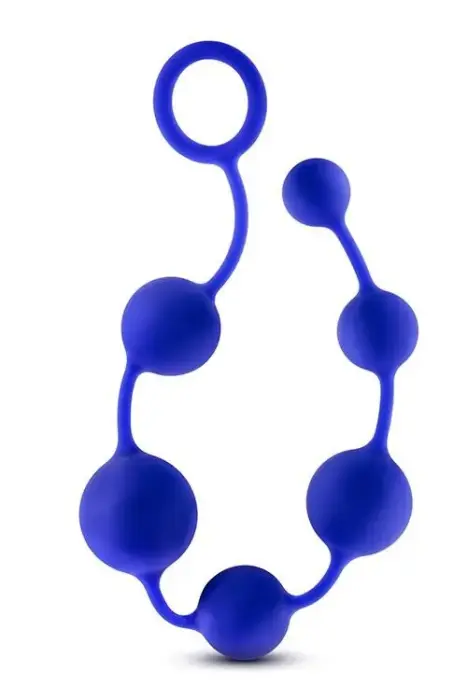 Performance Silicone Anal Beads – Indigo – Blue Photo