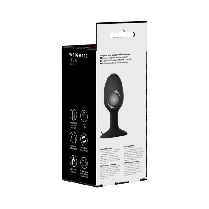 Svaru anālais spraudnis – L – 5.5 cm – Red Foto 3