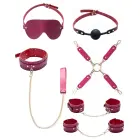 Bad Kitty Fesselset Strass BDSM rinkinys – rožinis — Nuotrauka 8