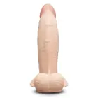 b-Vibe SlipSkin Silicone Model 8” Girthy Cream - Anatomical Design — Photo 4