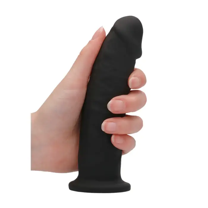 Reālistisks divslāņu dildo – 15 cm (6″) – Melns Foto 7