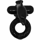Baile Sweet Ring Black Silicone Intimate Ring with Dolphin Attachment — Photo 2