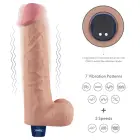 REAL SOFTEE laetav vibreeriv dildo – 26.5 cm (10.5″) – nahavärv — Foto 3