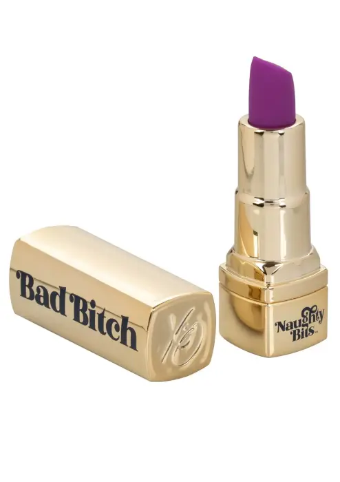 Bad Bitch lūpu krāsas vibrators – 10 cm (4″) – zelta