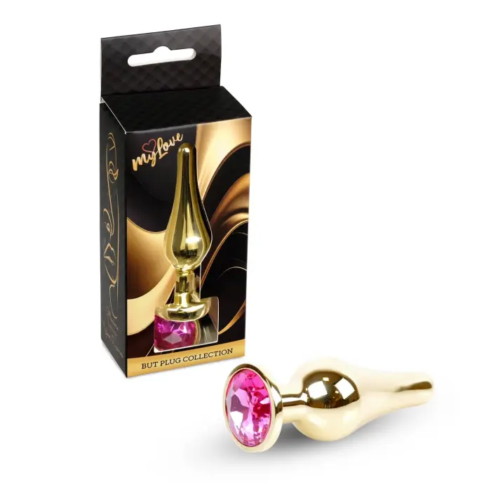 MyLove Toys Jewellery Gold anaaltapp – 9.5 cm (3.7″) – Roosa