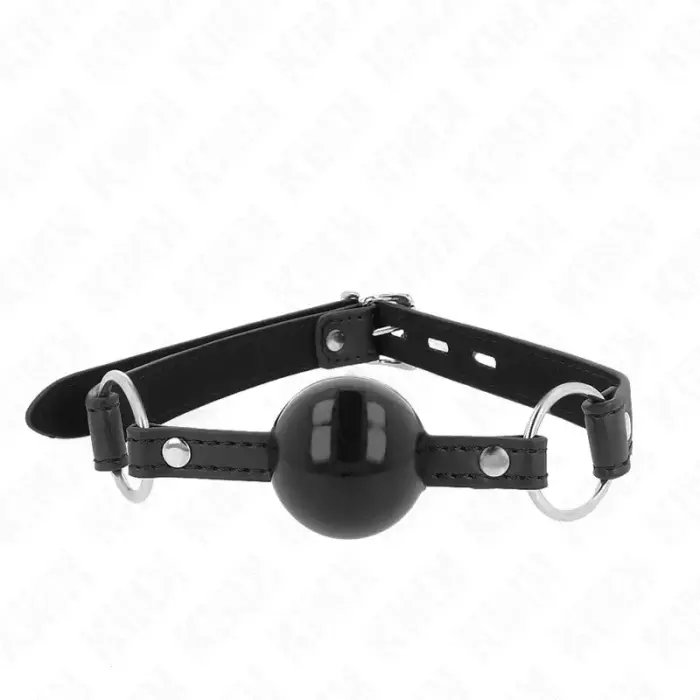 KINK TPE Ball Gag 4 cm with Black Lock – Adjustable 60x2 cm Strap