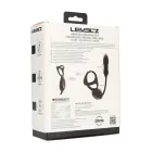 Vibrating and Thrusting Silicone Tri O Cockring with Prostate Stimulator - Black — Photo 3