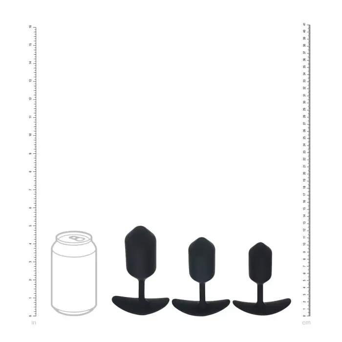 LEVELZ Silikoninis Svertas Analinis Kištukas 3 dalių rinkinys – Juodas Photo