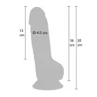 INFERNO Realistic Dildo – 18 cm (7″) – Skin — Photo 2