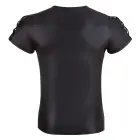 Men's Matte-Look Shirt with Front Zipper and D-Rings – Black – M — Photo 12