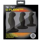 Nexus G-Play Trio Plus – 3 daļu uzlādējams silikona komplekts – Melns — Foto 3