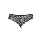 Contica Open Crotch Thong – Black – S/M — Photo 8