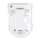 Rievots silikona prostatas masieris ar cieto cilpu – S – Melns Foto 3