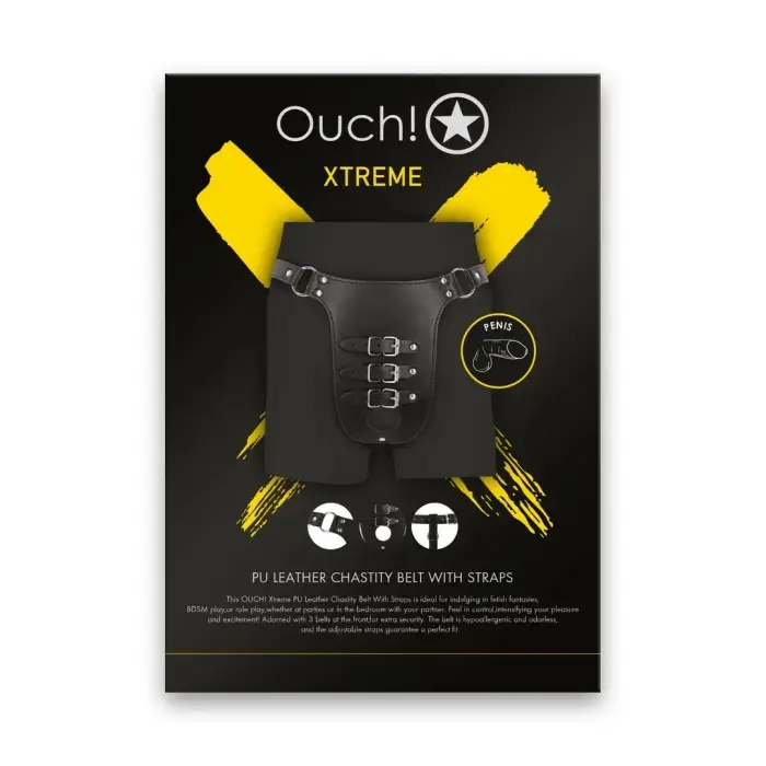 Ouch! OU1031BLK – silikona ierobežošanas saites – regulējamas – melnas