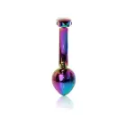 Plug-Jewellery įvairiaspalvis išlenktas analinis kištukas – 9 cm — Nuotrauka 2