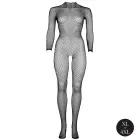Mesh Bodysuit with Turtleneck and Open Crotch – Black – XL/4XL — Photo 7