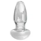 AFE stikla caurspīdīgs anālais spraudnis Large – 10.9 cm – Caurspīdīgs — Foto 2