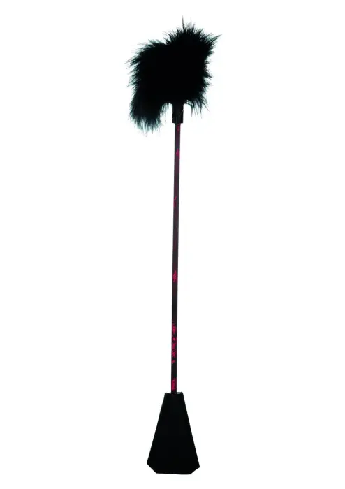 Scandal Feather Crop – Black