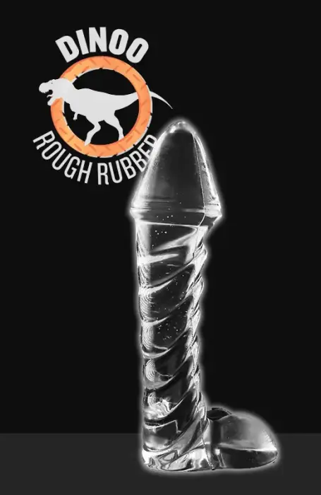Lesotho - caurspīdīgs dildo – 20 cm (8″)