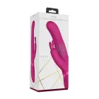 Izara pöörlevate helmestega jänese vibraator – 18 cm (7″) – roosa — Foto 1