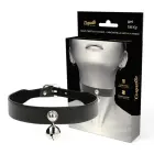 Coquette Chic Desire Vegan Leather Collar – Adjustable Elegant Accessory 43 cm – Black — Photo 1