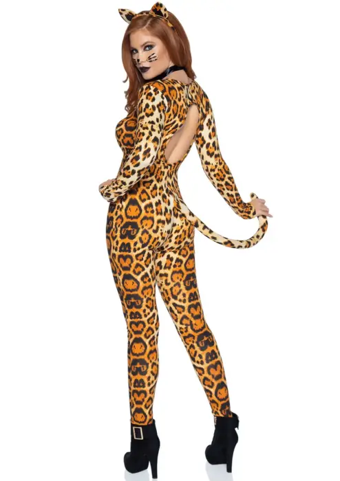 Костюм кошки-пумы (catsuit) – леопардовый – M/L