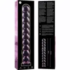 Ibiza Nebula Series Model 22 stikla dildo – 21.5 cm (8.5″) – rozā — Foto 5