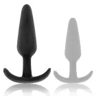 Black&Silver Hansel Silicone Anal Plug – 9.8 cm – Black — Photo 3