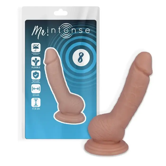 Mr Intense Model 8 anatoomiline dildo – 17.6 cm (6.9″) – nahavärv