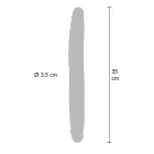 ToyJoy Get Real Dual Density Foreskin Dildo – 35 cm (13.8″) – Brown — Photo 2